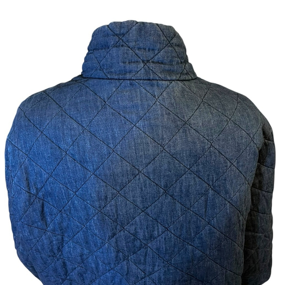Women's Old Navy Lightweight Diamond Cotton Quilted Jacket, XXL, Blue - Picture 13 of 16